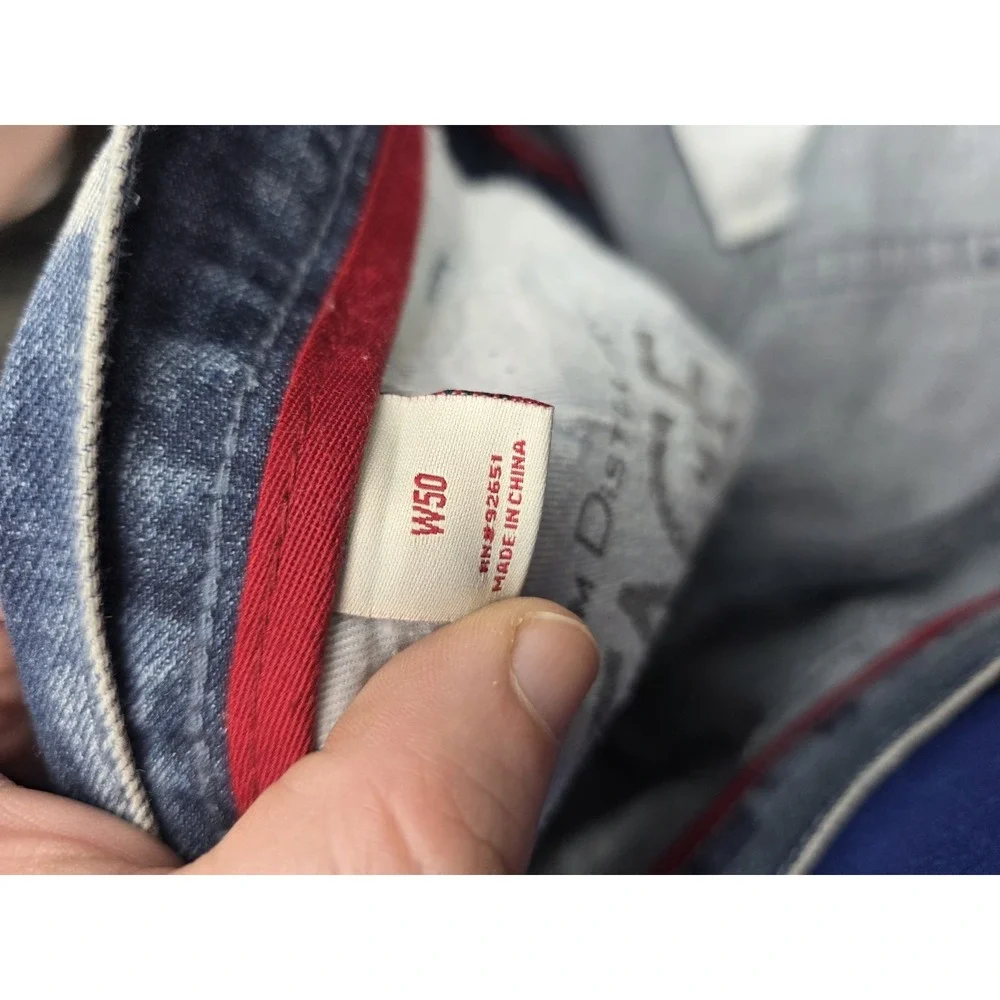 Heritage America Denim Distillery Shorts W50 Bleach Splatter Distressed Denim